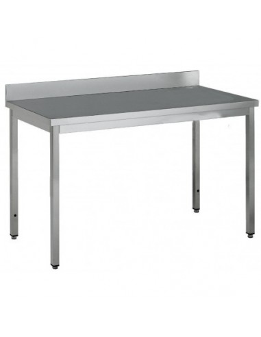 Table Adossée Inox Profondeur 700 Mm - Longueur 2000 Mm - Avec Étagère - Tta720Et - Jamais utilisé