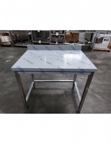 Table Adossée Inox Profondeur 700 Mm - Longueur 1000 Mm - Sans Étagère - Tta710T - Jamais utilisé