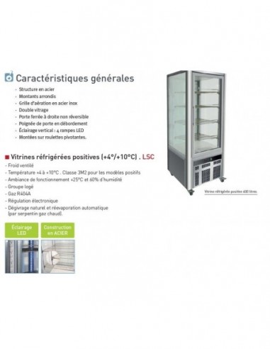 Lsc200 - Vitrine Réfrigérée Positive (+4°/+10°C) Lsc - Jamais utilisé